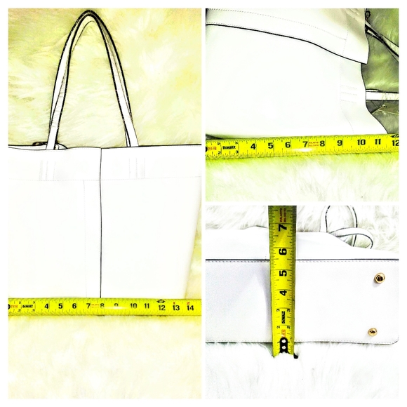 (NEW)! Big! White Bag! w/ Wallet Included:-) - Picture 3 of 12